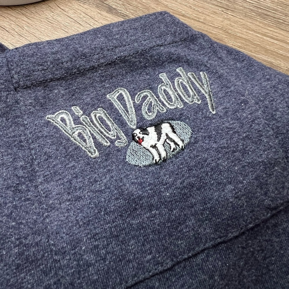 Vintage Big Dogs Daddy Blue Short Sleeve Tee Classic Cotton Comfort